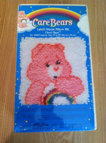 Care Bears Latch Hook Pillow Kit Cheer Bear Size 12