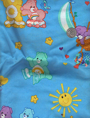 Carebears Cotton Fabric by the yard bty Care Bears