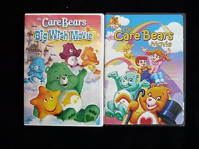 The Care Bears Movie 1984 Big Wish 2005 2p DVD Lot Bear Cartoon Mickey Rooney 