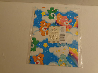 Rare 1 NEW Vintage Unopened Care Bears Gift Wrap Wrapping Paper 8.33 Sheets