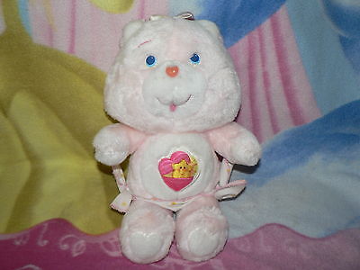 13" VINTAGE PINK BABY HUGS CARE BEAR NAPPY STAR HEART GIRL 11" PLUSH GIFT TOY