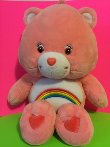 Jumbo Care Bear, Pink, Cheer Bear, Rainbow Tummy 