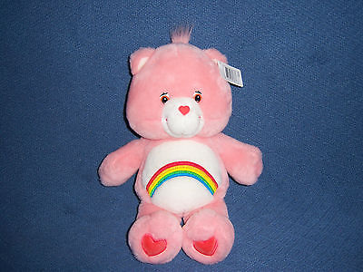 Care Bears Cheer NEW Talking Stuffed Plush Doll Toy Pink Rainbow Talks Cartoon