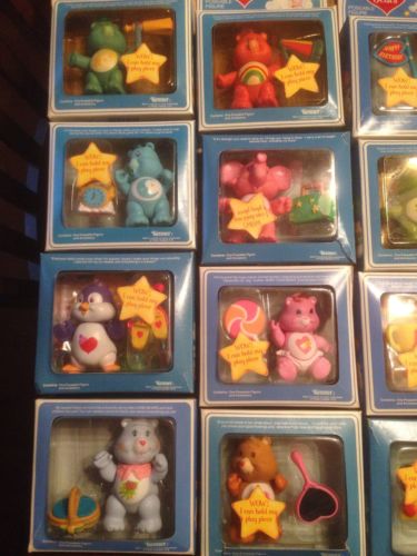 Vintage Set Of 21 Care Bear Figures Pose able