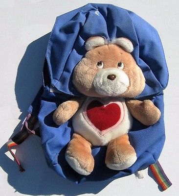 Vintage Care Bear Tenderheart Backpack 1989