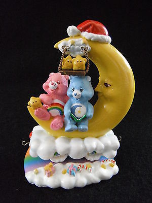 Care Bear Care-A-Lot Christmas Express Train Figurine w/ Moon 2005