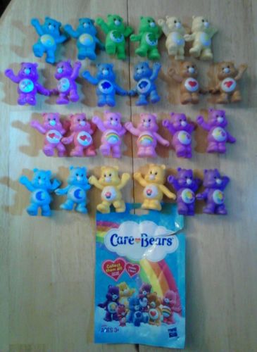 Care Bears blind bag complete set of 24! Good luck, wish, bedtime, share, grumpy
