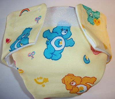 BABY DOLL CLOTH DIAPER CLOTHES CUTE CARE BEARS FIT REBORN NEWBORN CABBAGE PATCH