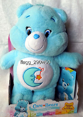 *Care Bears* BEDTIME BEAR 12 INCH PLUSH with DVD- Just Released!!