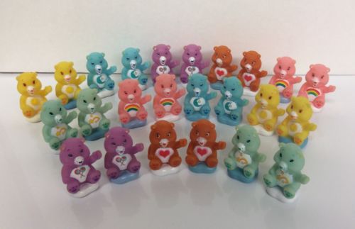 Care Bear Checker Pieces Or Cake/Cupcake Toppers -24 Pieces