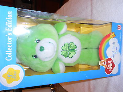 NEW 2002 Good Luck Care Bear 20th Anniversary in Original Box