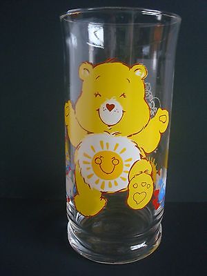 Care Bears Funshine Bear 1983 Drinking Glass Limited Edition Collector's Series