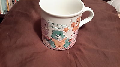 Vintage Care Bears Share A Cozy Moment Coffee Cup Mug American Greetings 25305