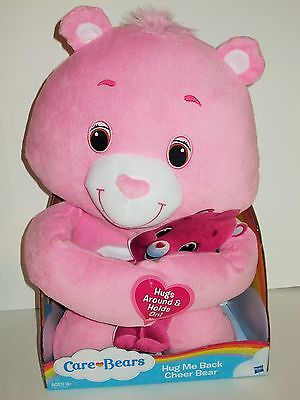 NEW Hug Me Back Cheer Care Bear Pink Plush Toy Large Carebear Teddy Soft Girls