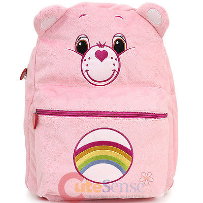 Care Bears Cheer Bear Pink Plush School Backpack 16