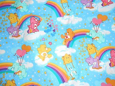 Vintage Care Bears Rainbow Cranston Print VIP Fabrics Cotton Fabric  3 Yards