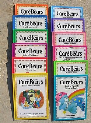 Vintage Care Bears Hard cover books Complete set of 12 1983