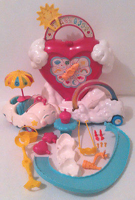 Vintage 1984 Kenner Care Bears CARE-A-LOT PLAYSET CLOUD MOBILE EXTRAS Complete