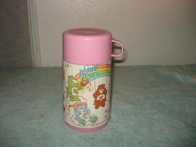 VINTAGE 1985 ALADDIN CARE BEARS PLASTIC LUNCH BOX THERMOS