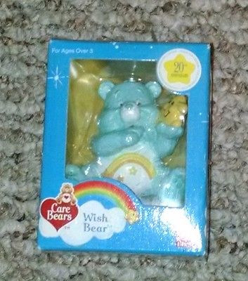 Rare 2002 20th Anniversary Care Bears Wish Bear PVC Figure in Unopened Box