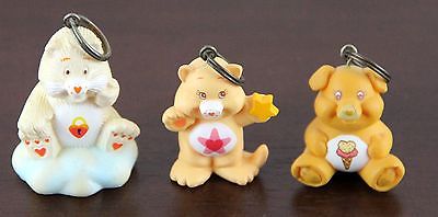 Vintage Care Bear / Cousins Keychain Lot Set of 3 ~ A.G.C. ~ American Greeting