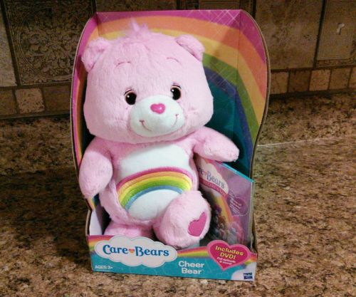 Care Bears Cheer Bear Doll With Free DVD--New in Box