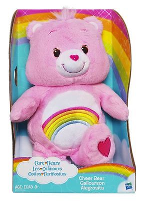 BRAND NEW*** HASBRO Care Bears Cheer Bear 12'' Pink Plush Toy