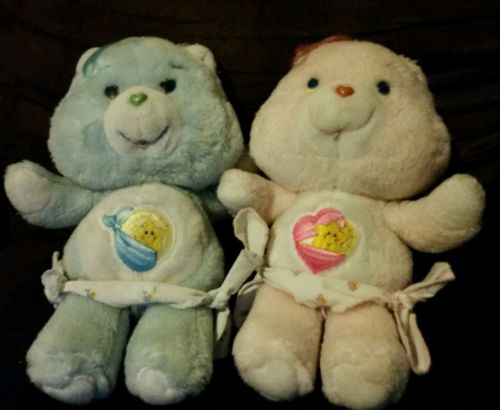 Vintage Care Bear Twins Hugs and Tugs 1983!!!