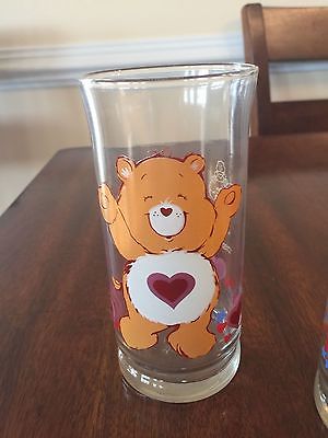 1983 Vintage Care Bear Limited Edition Pizza Hut Drinking Glass Tenderhearted  