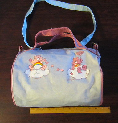 Care Bear Pink and Blue  Barrel Shaped Lunch Bag 