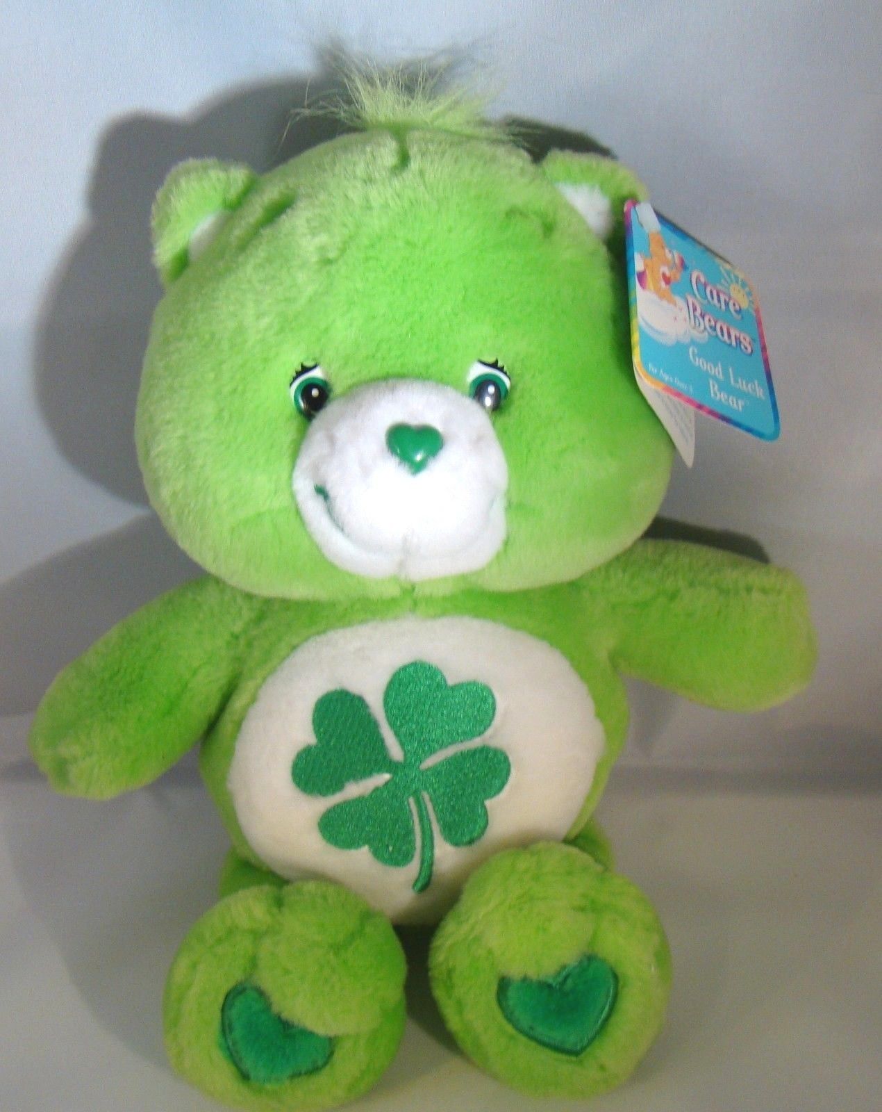 Care Bears Good Luck Bear Plush Stuffed Animal 2003 Care Bear 13 Inches NEW