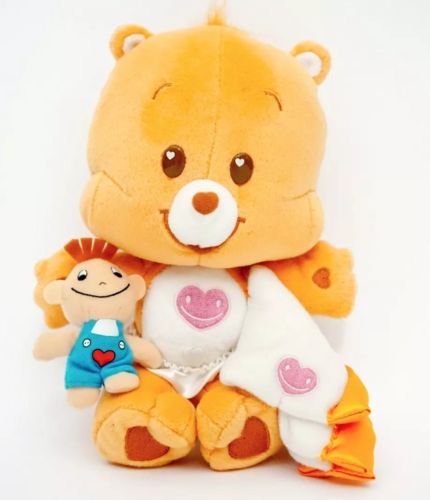 2005 Care Bear Cub Tenderheart Heart Bear Baby & Blanket Plush Doll Toy 11