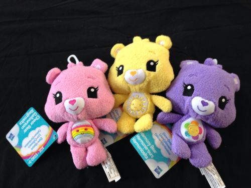 Lot Of 3 Care Bears Care-A-Lot Friends Funshine Harmony Cheer Bear NWT