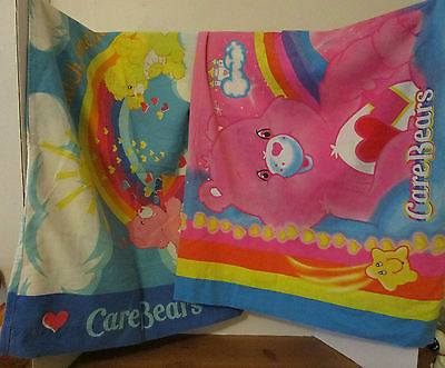 2pc. LOT OF CAREBEAR PILLOW CASES