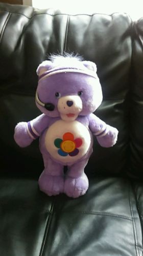 Purple HARMONY Care Bear SINGS EXERCISES Plush Stuffed Animal LETS GET PHYSICAL