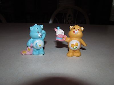 1984 Care Bears PVC Figure Lot Bedtime & Friendship Bear