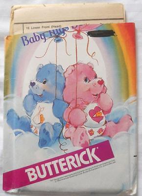 VINTAGE 1985 BUTTERICK PATTERN 6932 CARE BEARS BABY HUGS BABY TUGS STUFFED TOYS