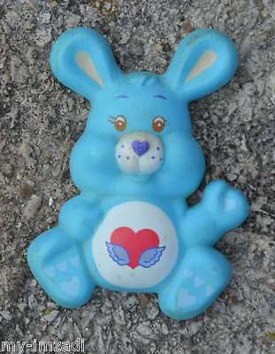 3-D CARE BEAR COUSIN Fridge Magnet Vintage 1985 SWIFT HEART RABBIT 2" a.g.c