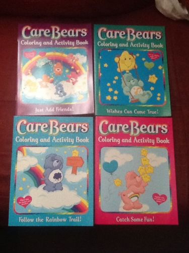 Care Bears Coloring and Activity Book set of 4 new unused 2002