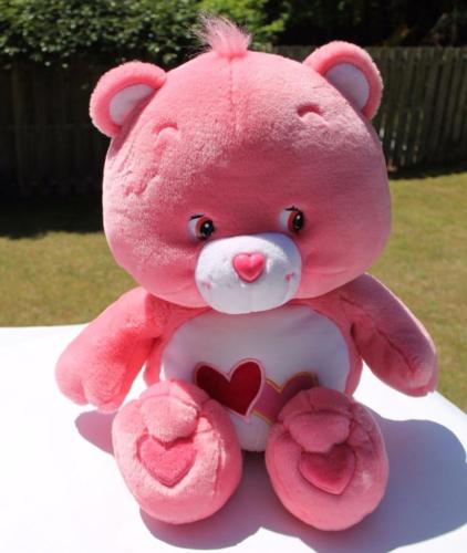 Care Bears Love A  Lot Pink Bear Large Stuffed Plush 28