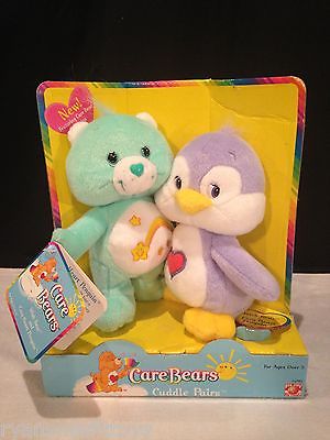 Rare NEW ~ Care Bears Cuddle Pairs Wish Bear & Cozy Heart Penguin 7