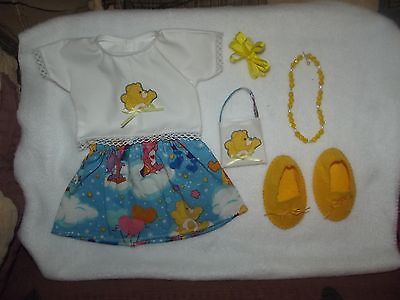Care Bears print skirt outfit & acc 18 in  American Girl doll clothes My Life
