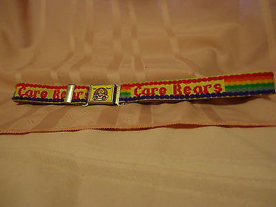 CARE BEARS CHILDS BELT RAINBOW COLORS  AMERICAN GREETINGS 1982