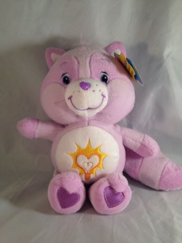 2004 Care Bear Cousin Bright Heart Raccoon Collectors Edition Small Plush Stuffe