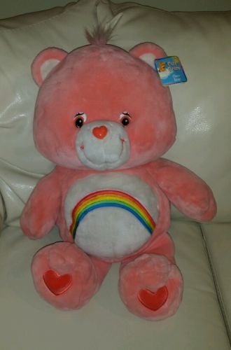 Care Bear Cheer Bear Giant Large Pink Rainbow 2002 27
