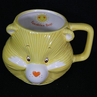Vintage Care Bears Funshine Bear Coffee Tea Mug Cup Novelty American Greetings