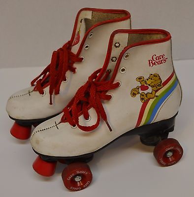 Vintage 1983 CARE BEARS Roller Skates (Youth Size 3) w/ Laces