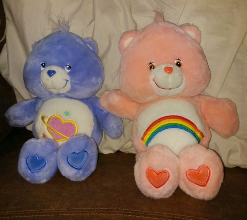 2003 and 2004 Care Bears. Cheer Bear and Daydream Bear.