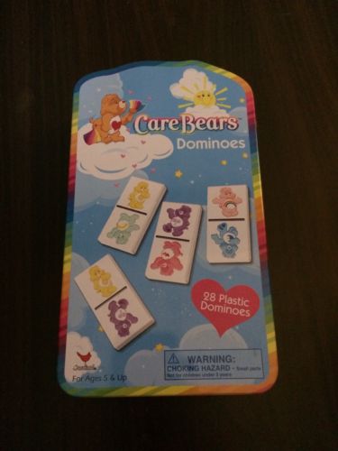 CARE BEARS DOMINOS COMPLETE SET OF 28 IN METAL TIN 2003