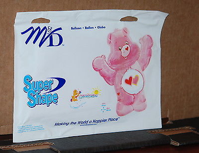 SUPER SHAPE CARE BEAR LOVE A LOT PINK MYLAR BALLOON M&D